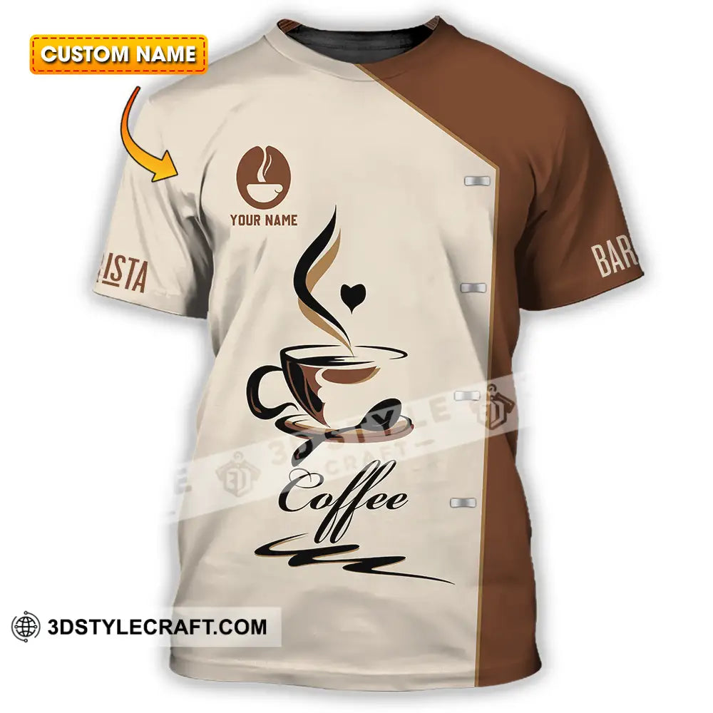 Unisex Shirt - Custom Text Shirt Barista Shirt T-shirt