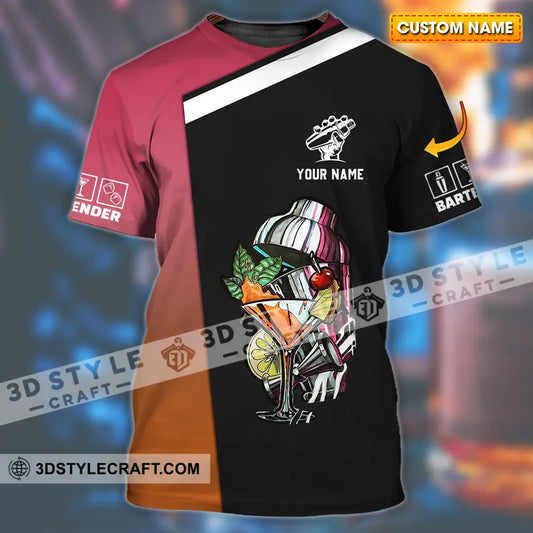 Unisex Shirt - Custom Text Shirt Bartender Shirt T-shirt