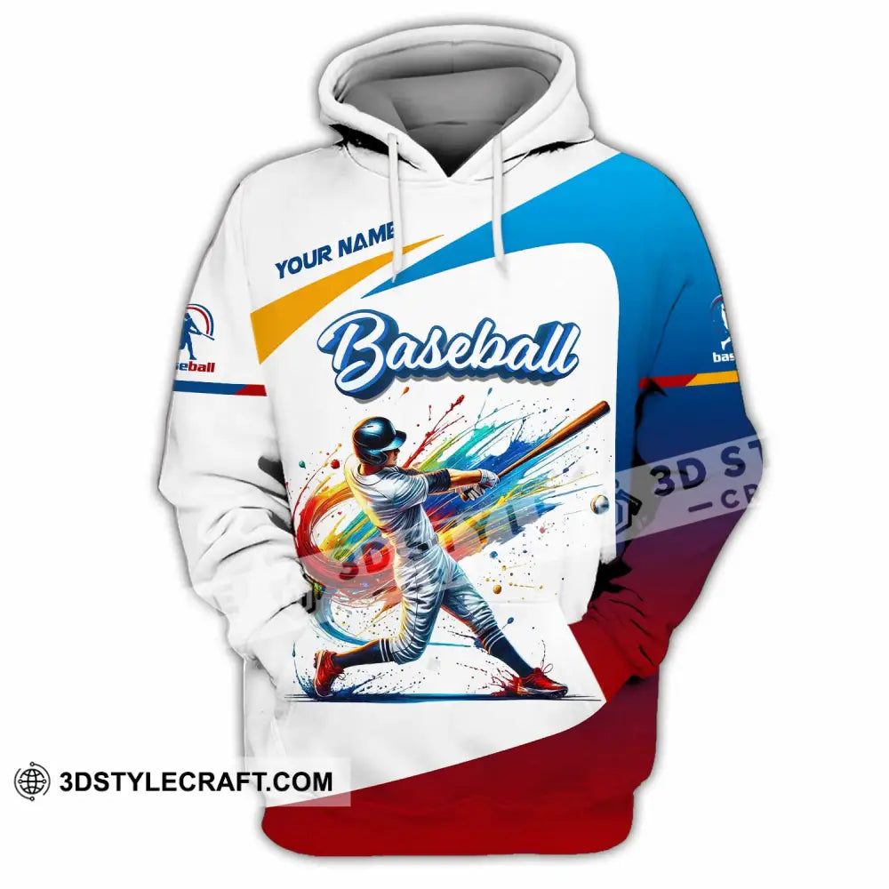 Unisex Shirt - Custom Text Baseball Hoodie / S T-Shirt