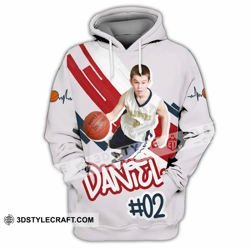 Unisex Shirt - Custom Text Shirt Basketball Shirt Hoodie / S T-shirt