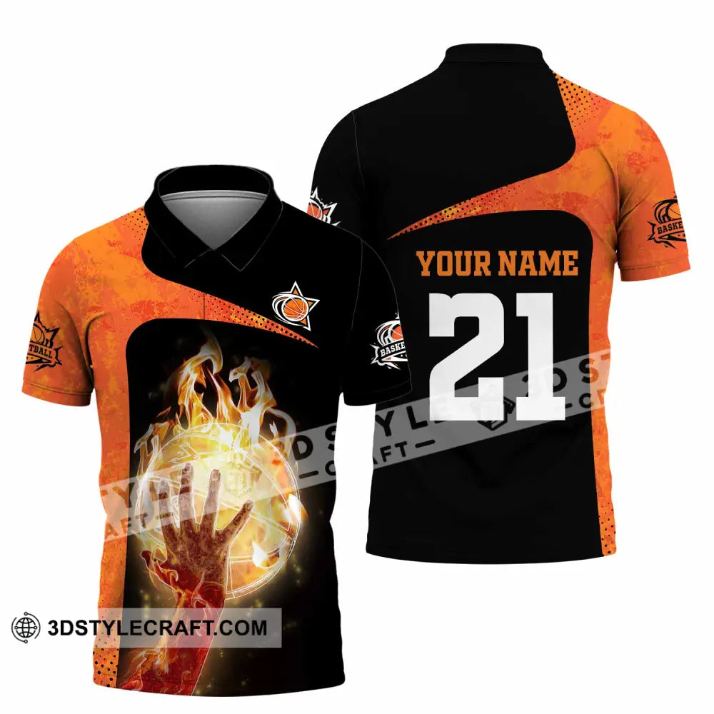 Unisex Shirt - Custom Text Shirt Basketball Polo Shirt / S T-shirt