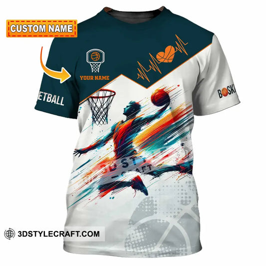 Unisex Shirt - Custom Text Basketball T-Shirt