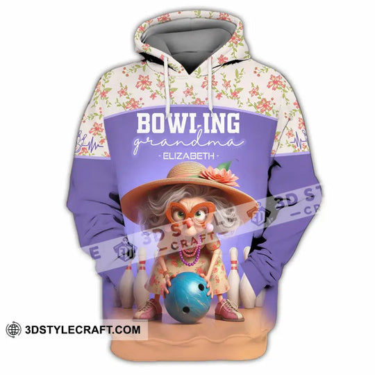 Unisex Shirt - Custom Text Shirt, Bowling Grandma Shirt style option 4