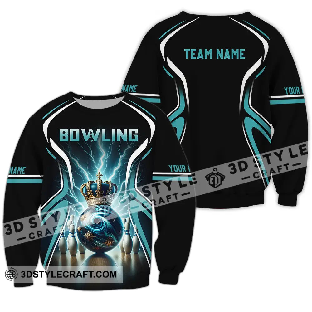 Unisex Shirt - Custom Text Shirt Bowling Shirt Long Sleeve / S T-shirt