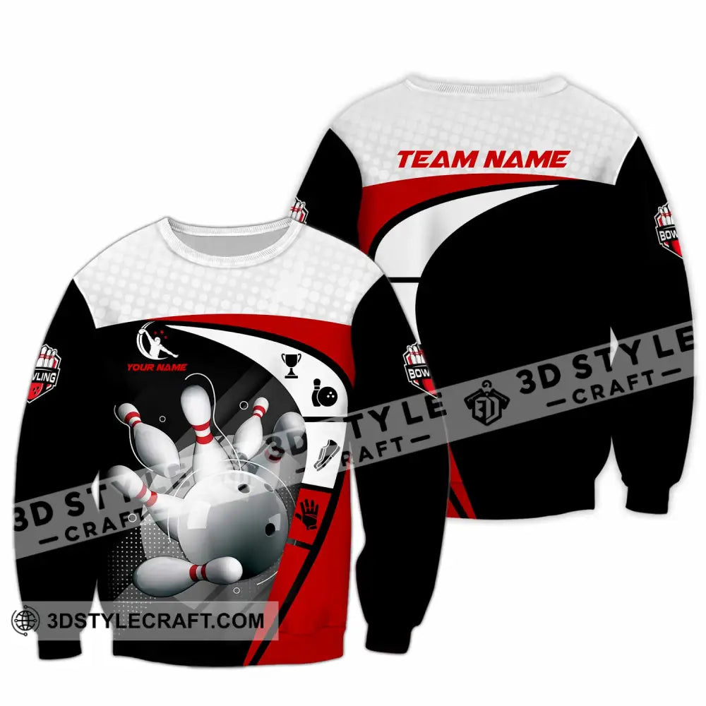 Unisex Shirt - Custom Text Shirt Bowling Shirt Long Sleeve / S T-shirt