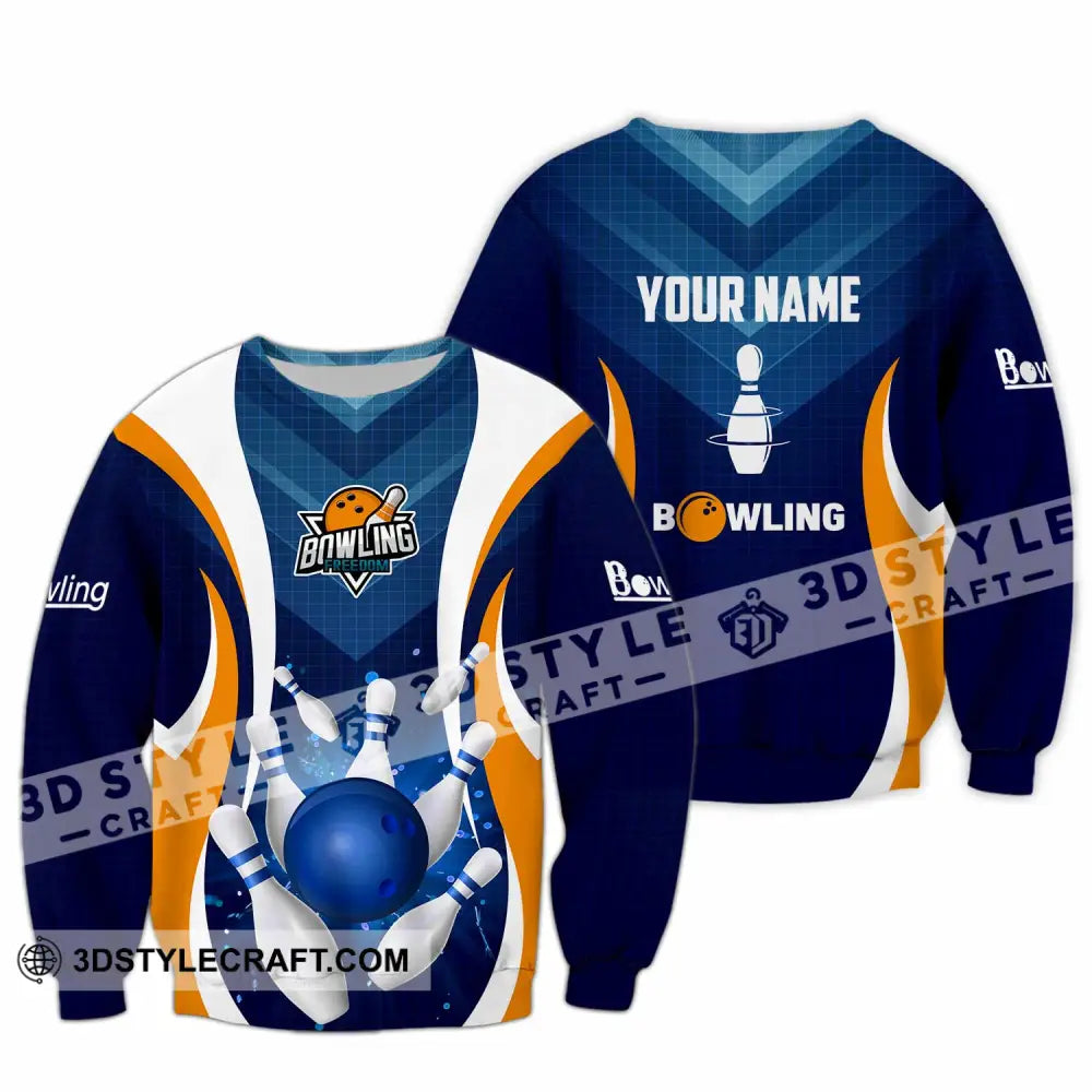 Unisex Shirt - Custom Text Shirt Bowling Shirt Long Sleeve / S T-shirt