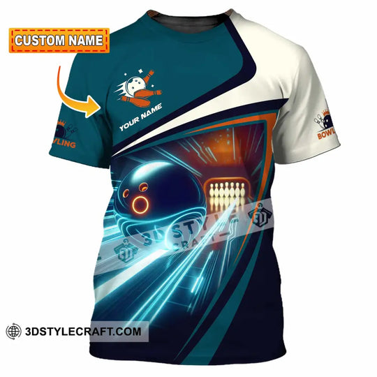 Unisex Shirt - Custom Text Bowling Player Shirt style option 1