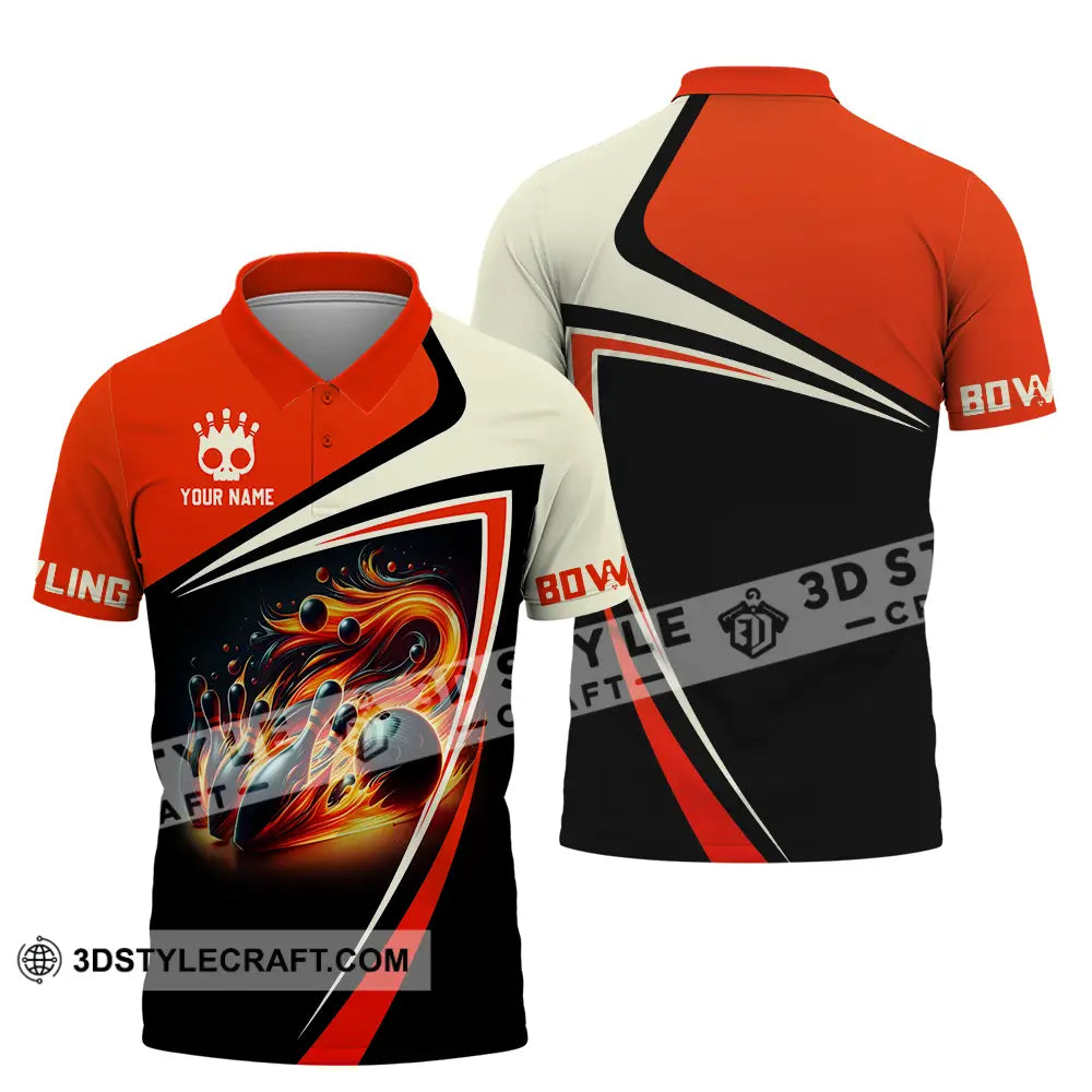 Unisex Shirt - Custom Text Shirt Bowling Shirt Polo Shirt / S T-shirt