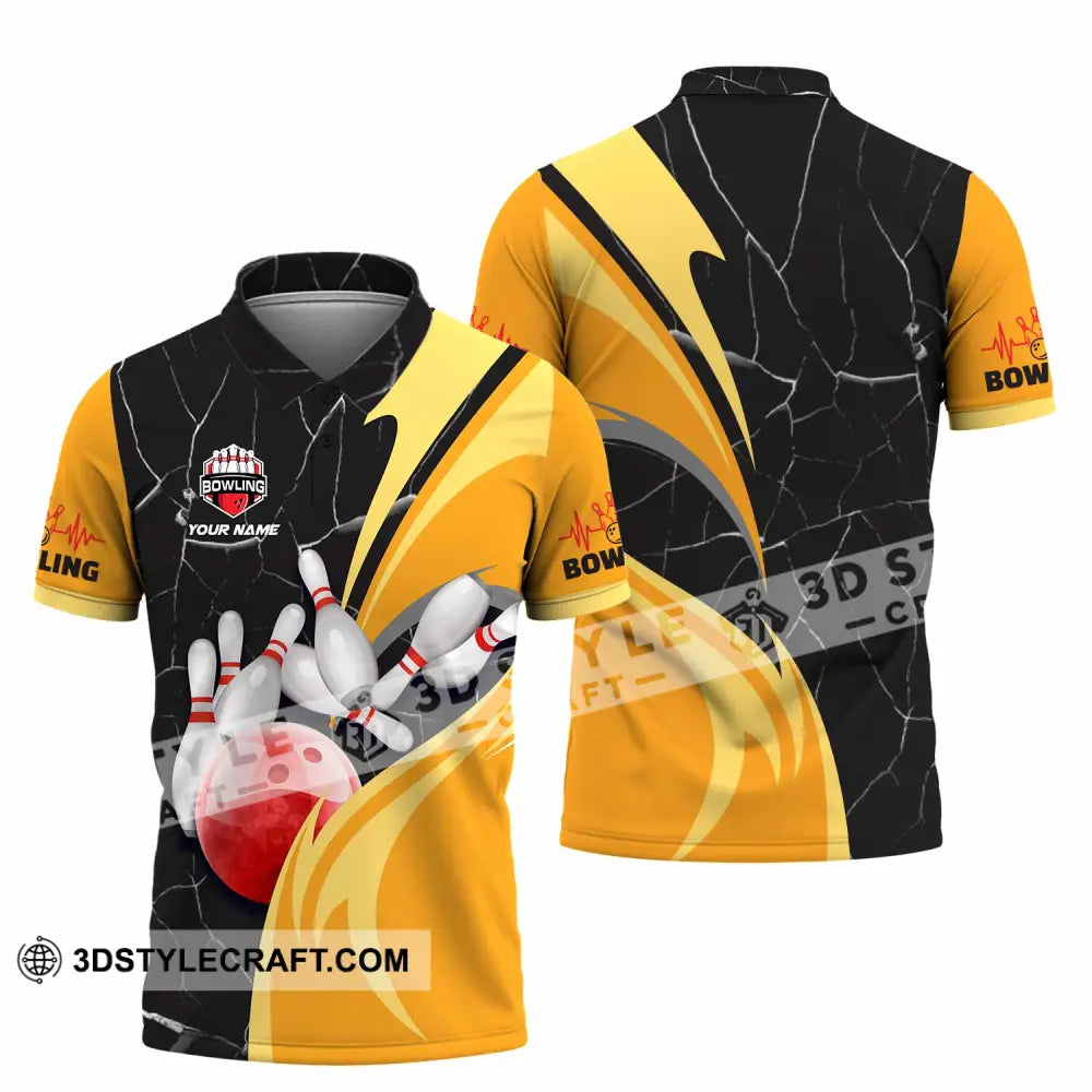 Unisex Shirt - Custom Text Shirt Bowling Shirt Polo Shirt / S T-shirt