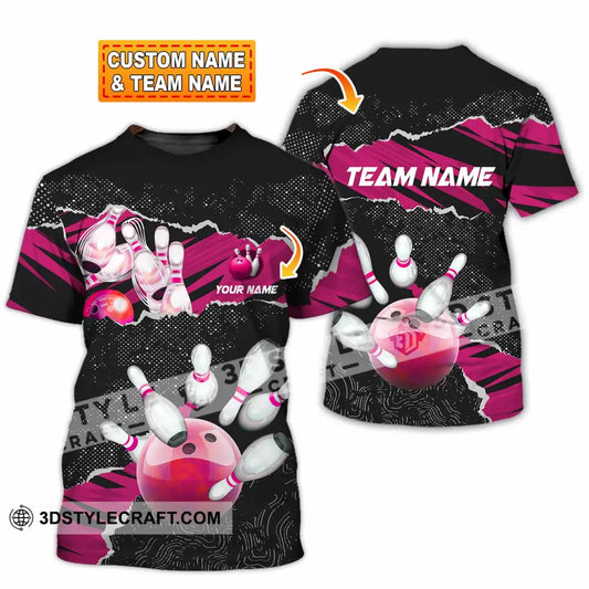 Unisex Shirt - Custom Text Shirt Bowling Shirt T-shirt