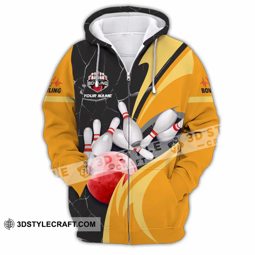 Unisex Shirt - Custom Text Shirt Bowling Shirt T-shirt