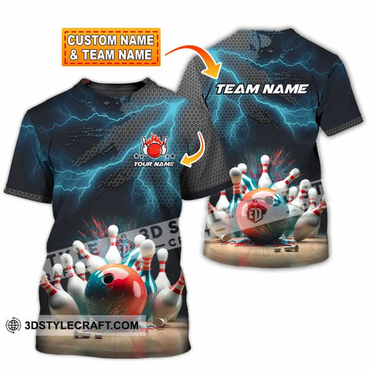 Unisex Shirt - Custom Text Shirt Bowling Shirt T-shirt