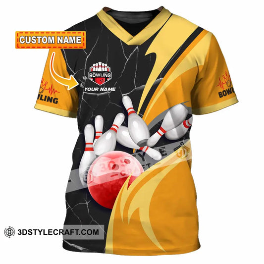 Unisex Shirt - Custom Text Shirt Bowling Shirt T-shirt