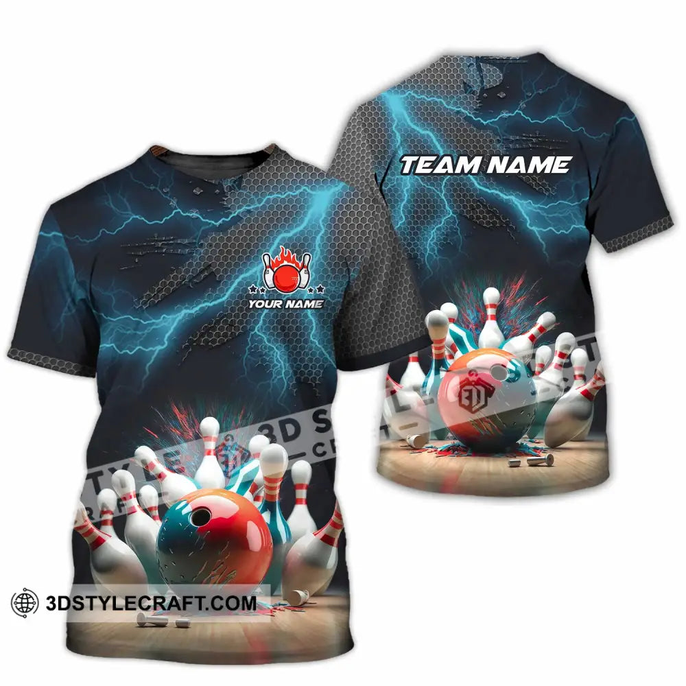 Unisex Shirt - Custom Text Shirt Bowling Shirt T-Shirt / S T-shirt