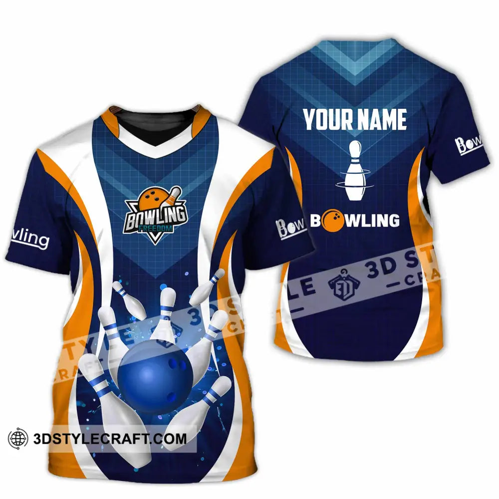 Unisex Shirt - Custom Text Shirt Bowling Shirt T-Shirt / S T-shirt