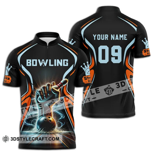 Unisex Shirt - Custom Text Shirt Bowling style option 2