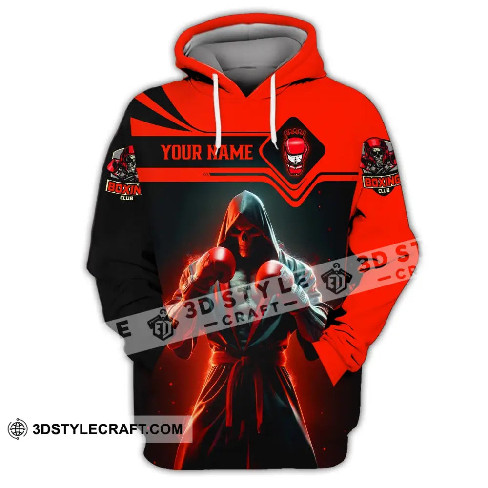 Unisex Shirt - Custom Text Boxing Man Hoodie / S T-Shirt