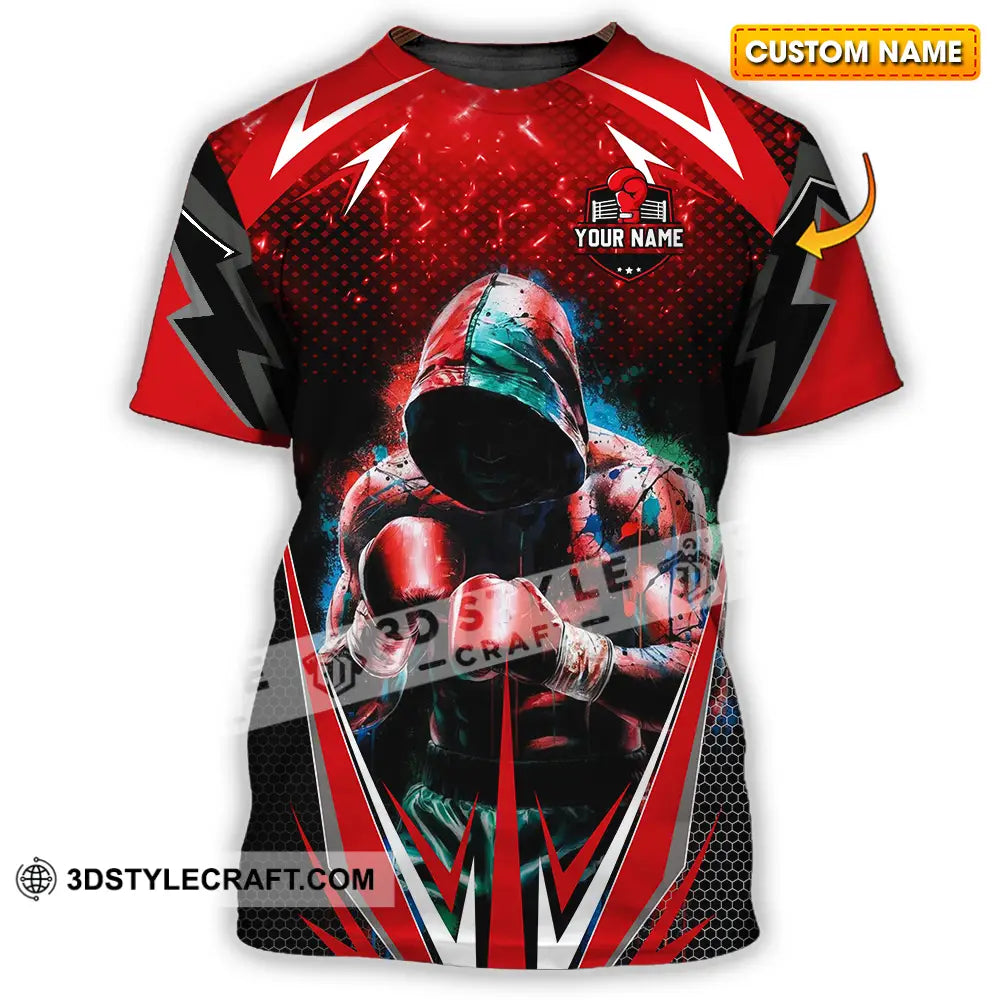 Unisex Shirt - Custom Text Shirt Boxing Shirt T-shirt