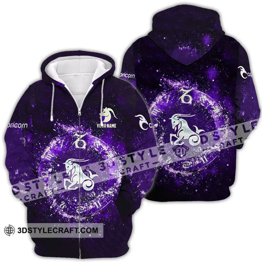 Unisex Shirt - Custom Text Shirt Capricorn style option 4