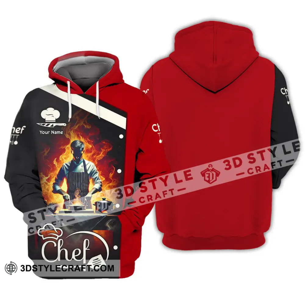 Unisex Shirt - Custom Text Shirt Chef Shirt Hoodie / S T-shirt