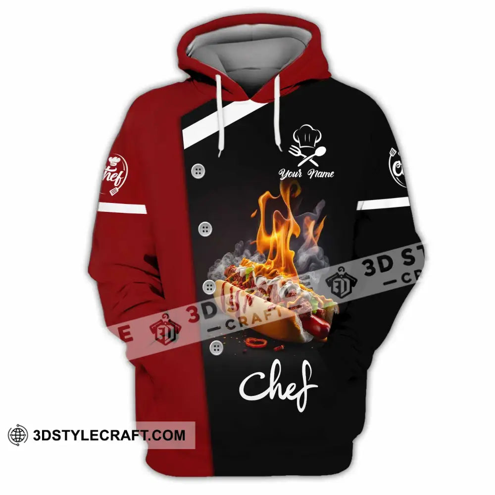Unisex Shirt - Custom Text Shirt Chef Shirt Hoodie / S T-shirt