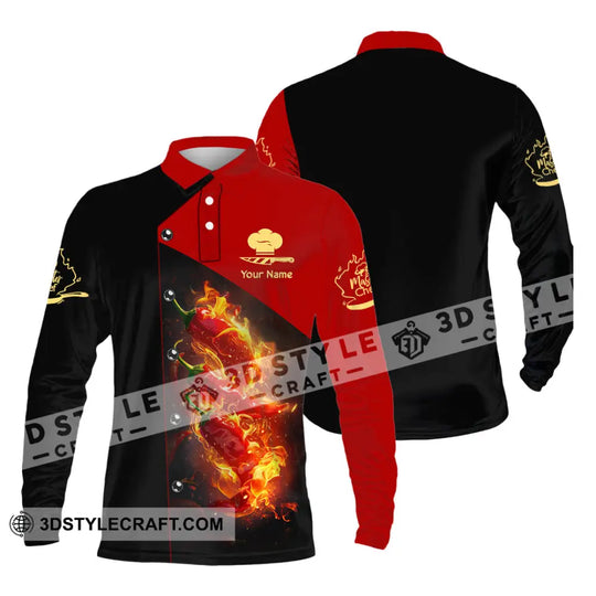 Unisex Shirt - Custom Text Shirt, Chef Shirt style option 3