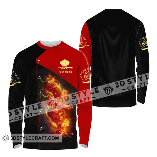 Unisex Shirt - Custom Text Shirt, Chef Shirt style option 4