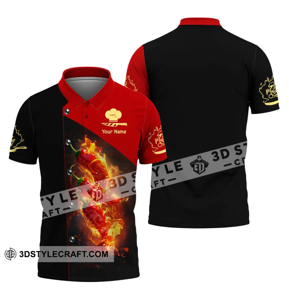 Unisex Shirt - Custom Text Shirt Chef Shirt Polo Shirt / S T-shirt