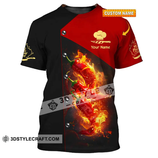 Unisex Shirt - Custom Text Shirt, Chef Shirt style option 1