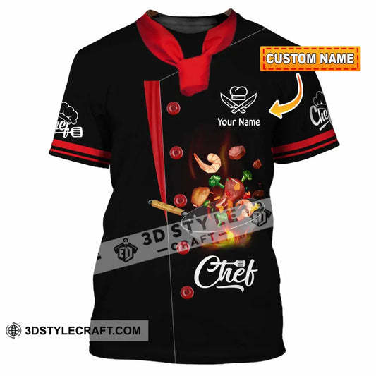 Unisex Shirt - Custom Text Shirt Chef Shirt T-shirt