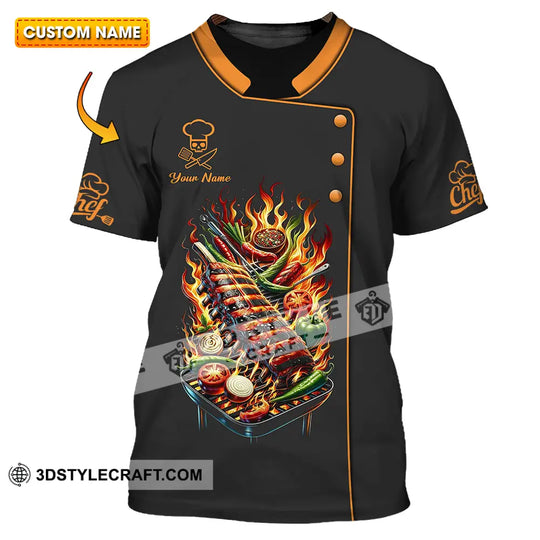 Unisex Shirt - Custom Text Shirt Chef style option 1