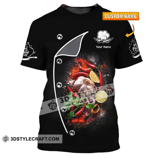 Unisex Shirt - Custom Text Shirt, Chef Shirt style option 1