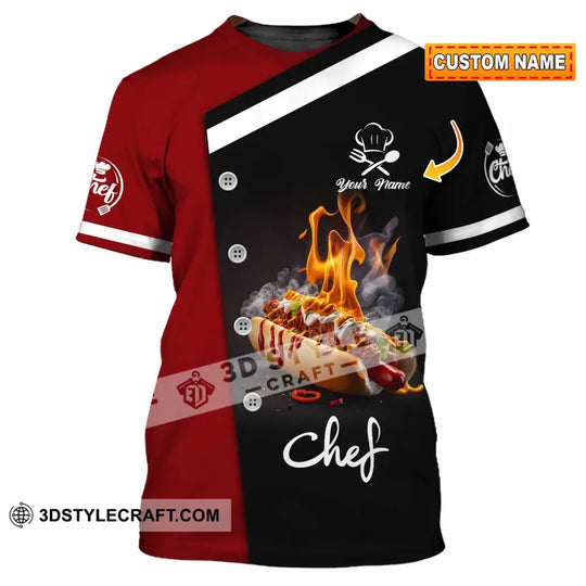 Unisex Shirt - Custom Text Shirt, Chef Shirt style option 1