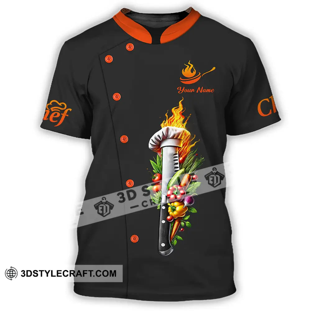 Unisex Shirt - Custom Text Chef T-Shirt / S T-Shirt
