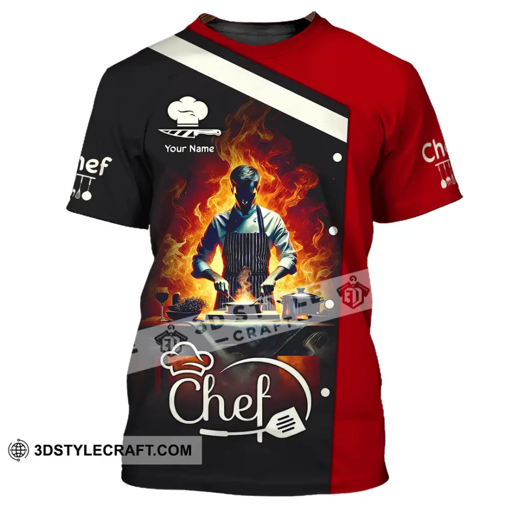 Unisex Shirt - Custom Text Shirt Chef Shirt T-Shirt / S T-shirt