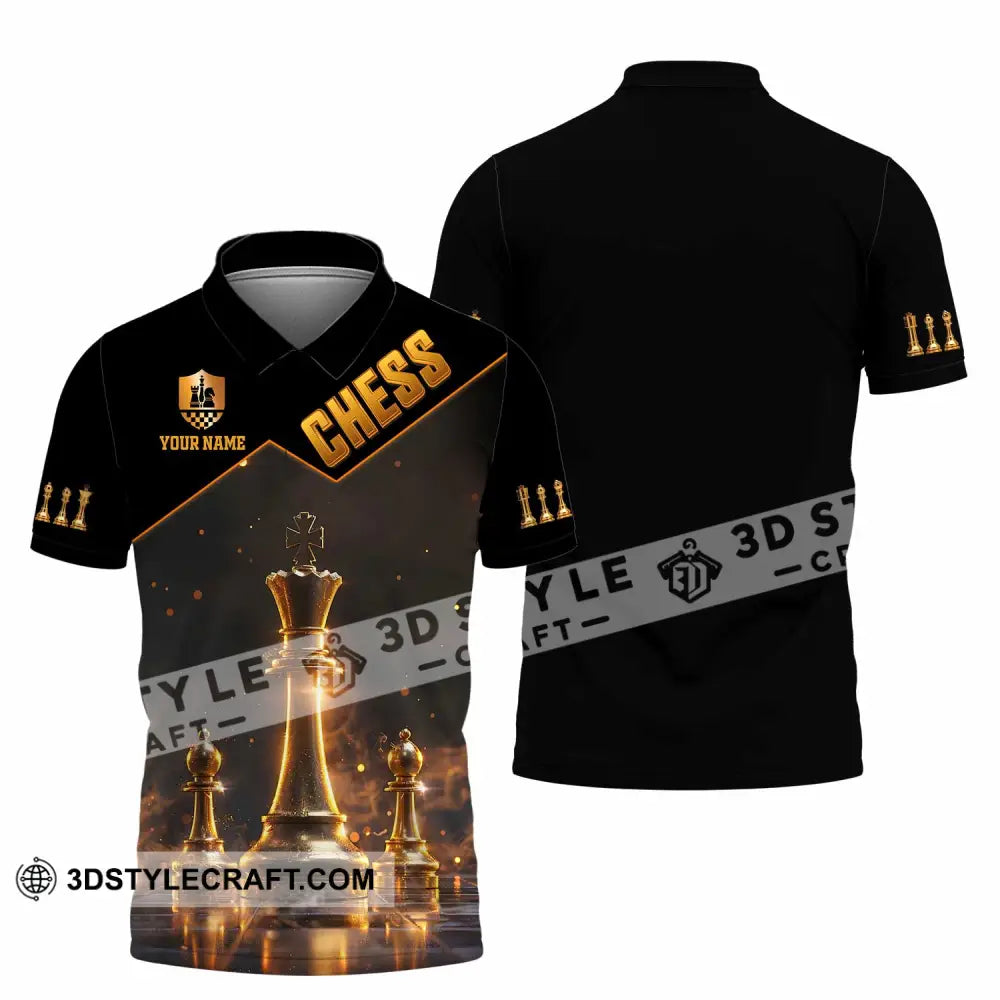 Unisex Shirt - Custom Text Chess Player Shirt Polo Shirt / S T-shirt