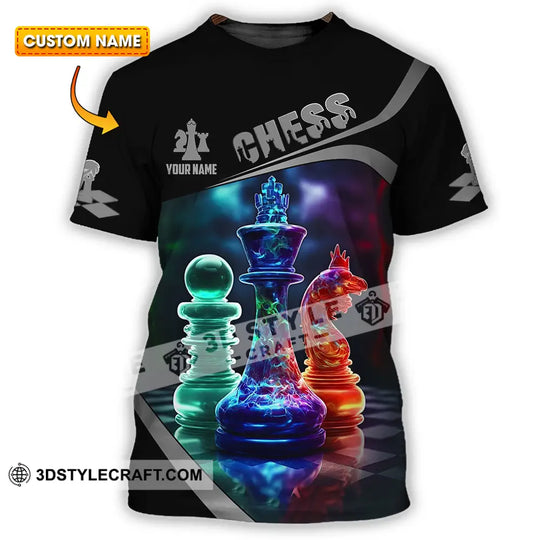 Unisex Shirt - Custom Text Shirt Chess style option 1