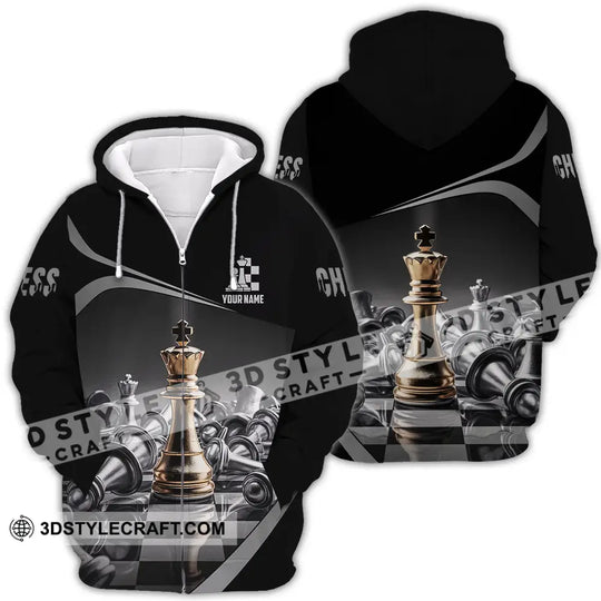 Unisex Shirt - Custom Text Shirt Chess style option 4