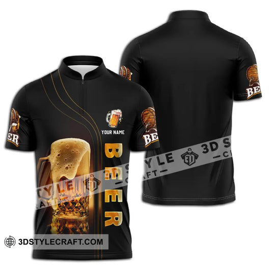 Unisex Shirt - Custom Text Shirt Chill With Beer style option 2