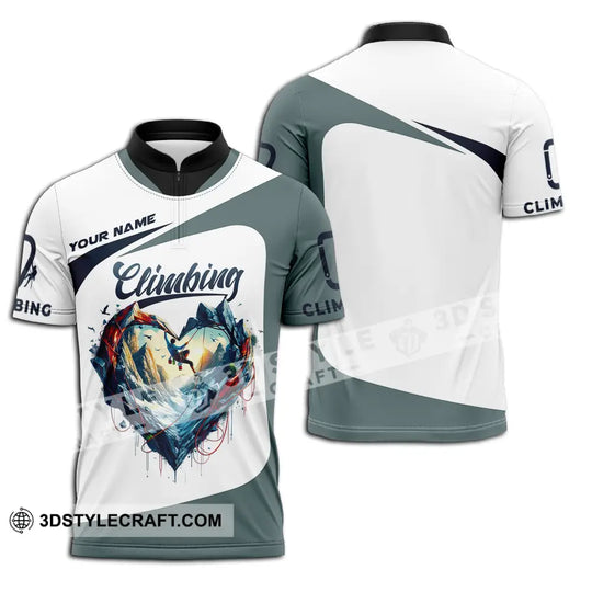 Unisex Shirt - Custom Text Shirt Climbing Heart style option 2