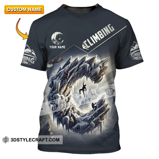 Unisex Shirt - Custom Text Shirt Climbing style option 1