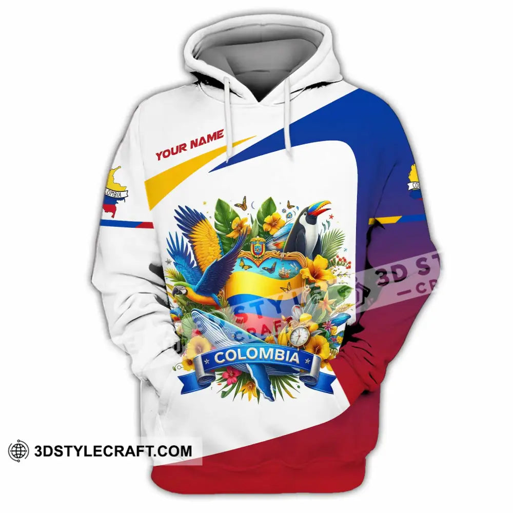 Unisex Shirt - Custom Text Colombia Hoodie / S T-Shirt