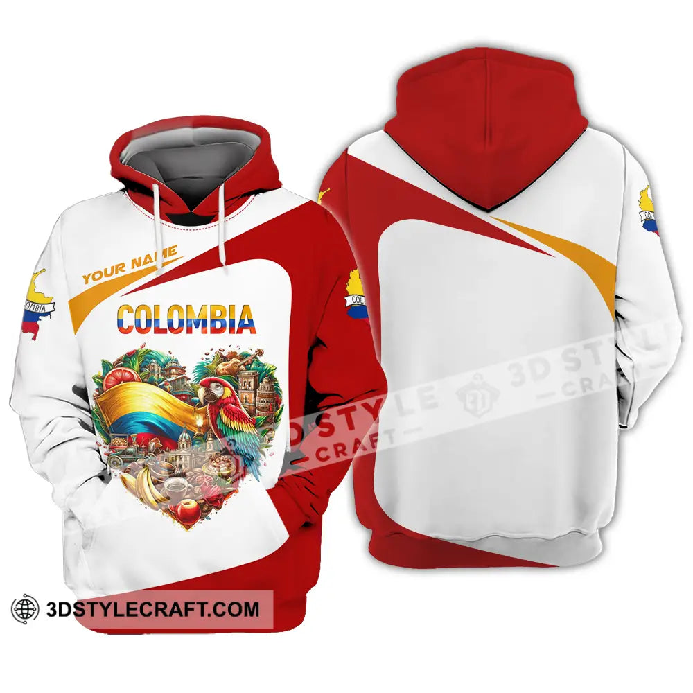 Unisex Shirt - Custom Text Colombia Hoodie / S T-Shirt