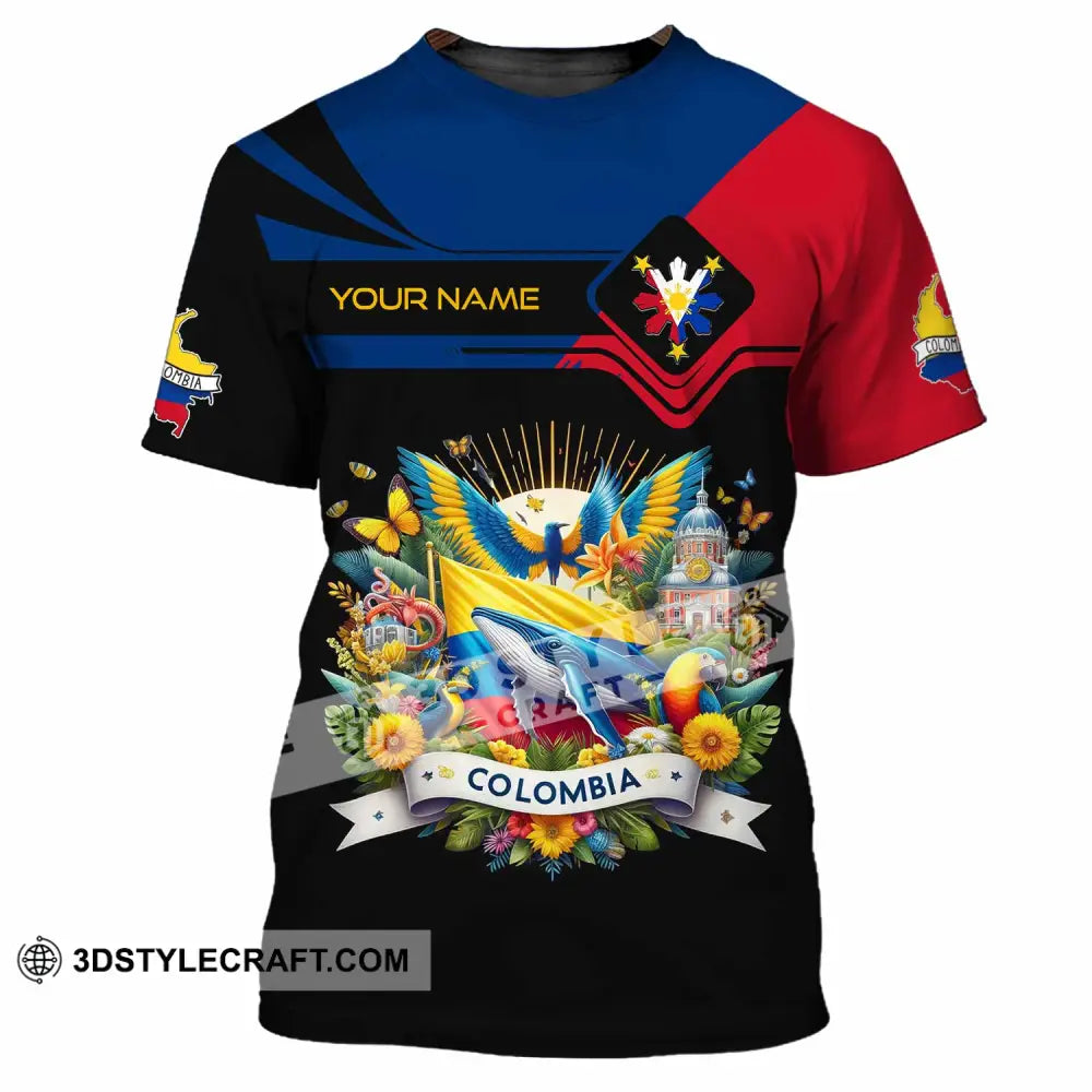 Unisex Shirt - Custom Text Colombia T-Shirt / S T-Shirt