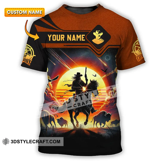 Unisex Shirt - Custom Text Cowboy Shirt style option 1