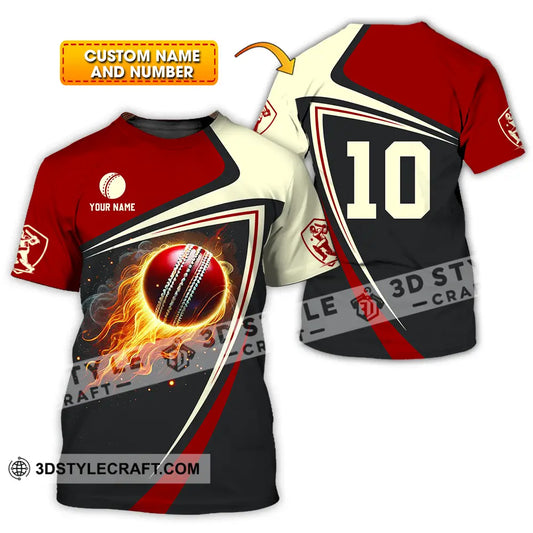 Unisex Shirt - Custom Text Shirt Cricket Shirt T-shirt