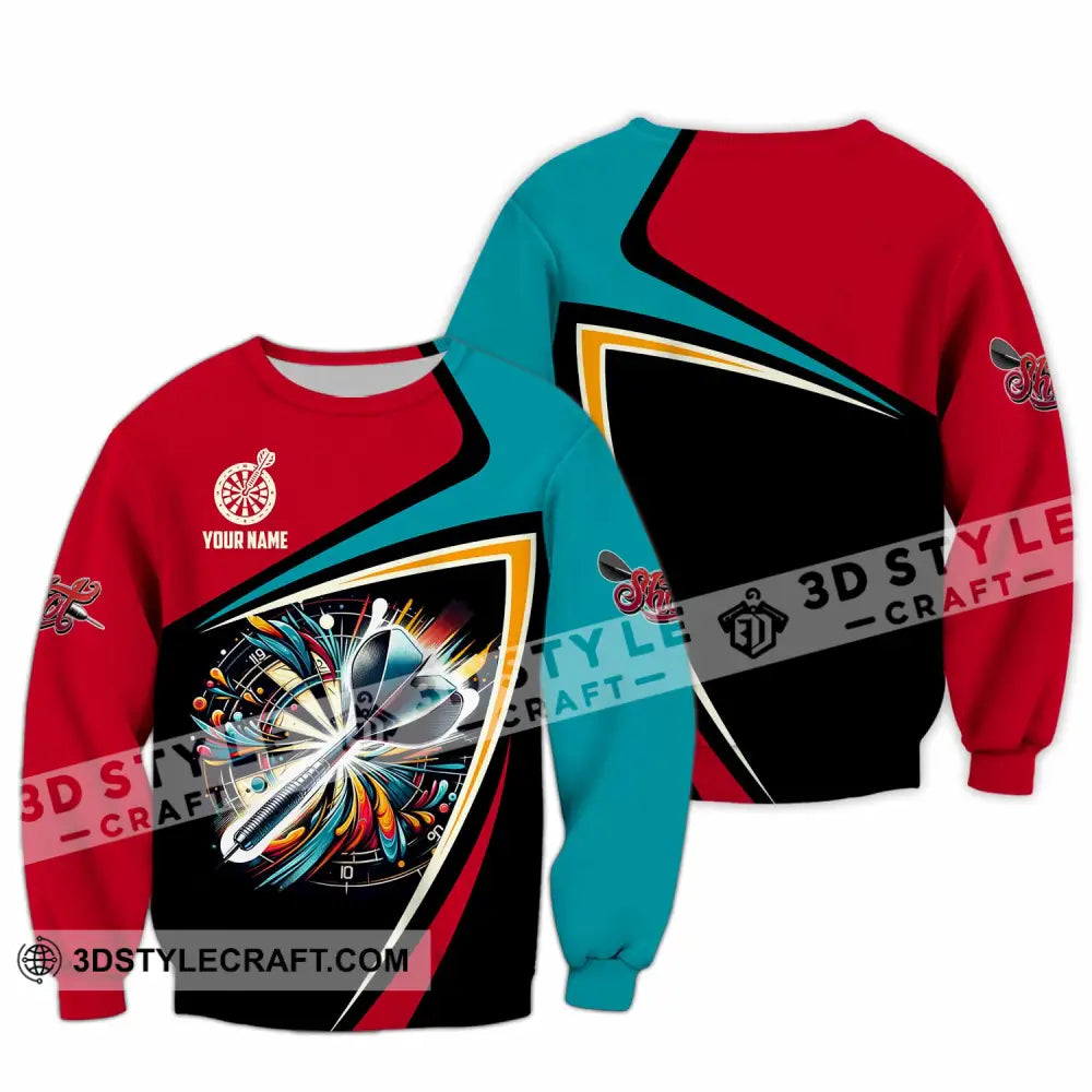 Unisex Shirt - Custom Text Shirt Dart Shirt Long Sleeve / S T-shirt