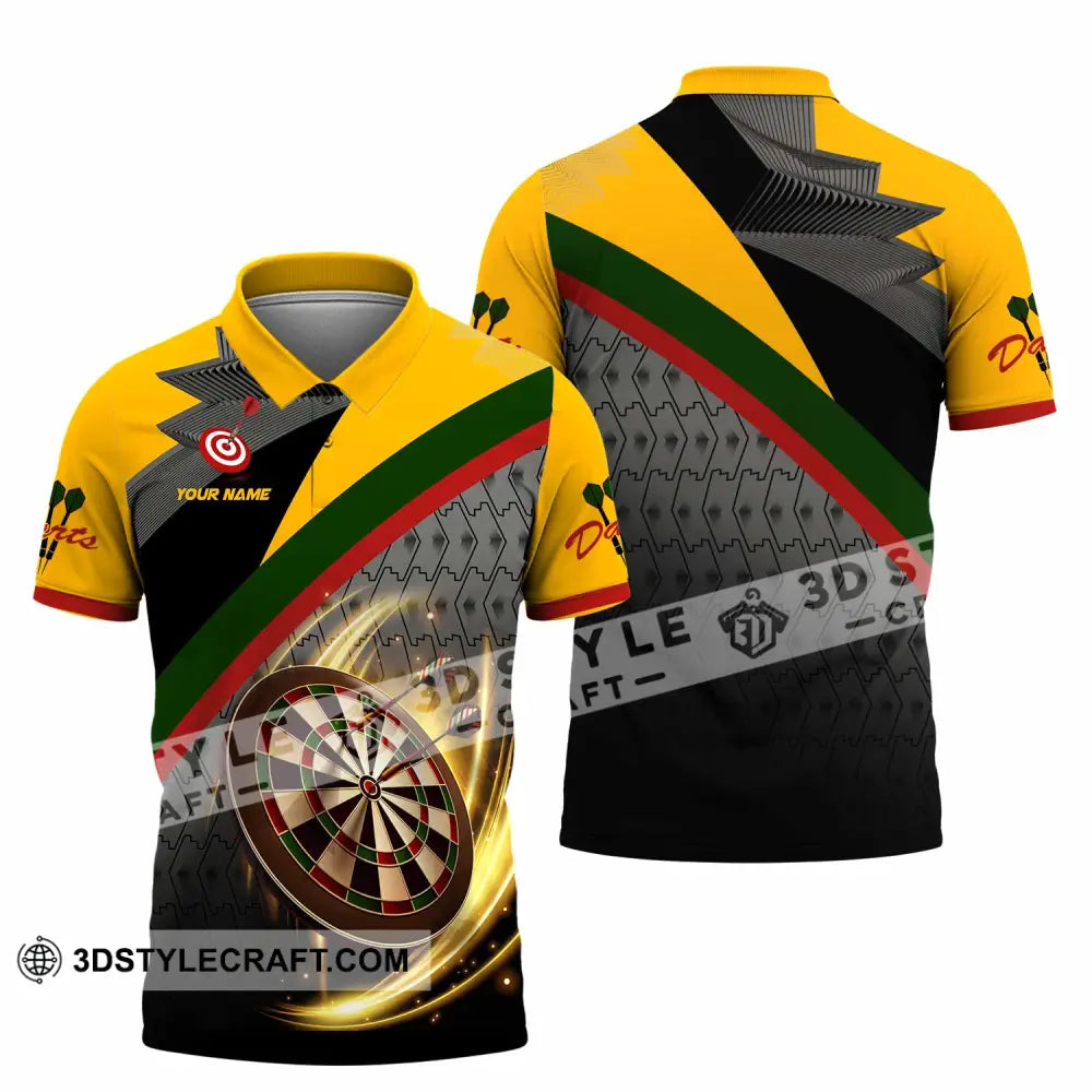 Unisex Shirt - Custom Text Shirt Dart Polo Shirt / S T-shirt