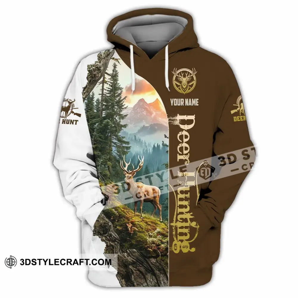 Unisex Shirt - Custom Text Shirt Deer Hunting Hoodie / S T-shirt