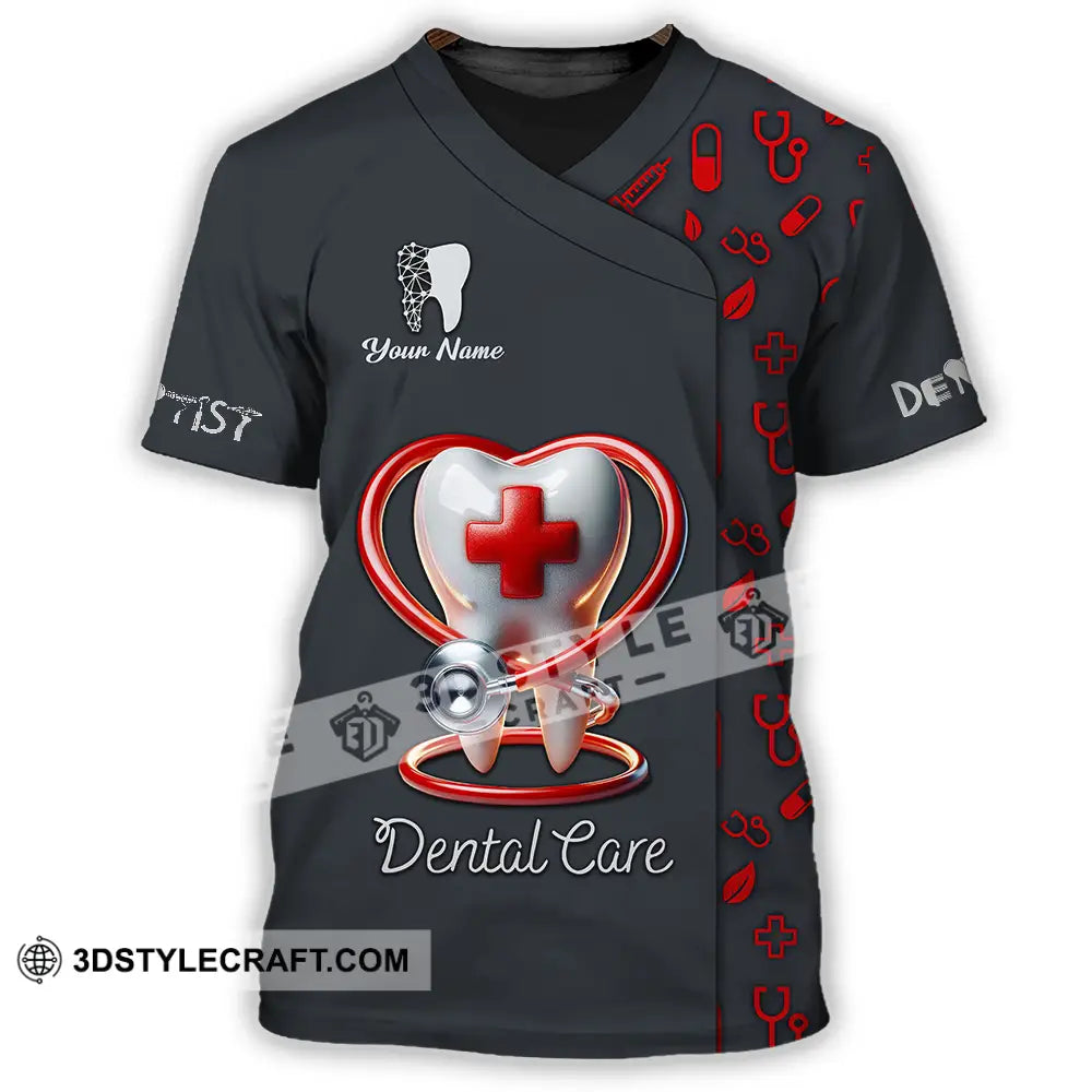 Unisex Shirt - Custom Text Shirt Dental Care T-Shirt / S T-shirt